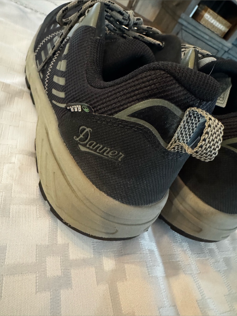 Danner Men's Olive Green and Black Trail Shoes - Picture 6 of 8